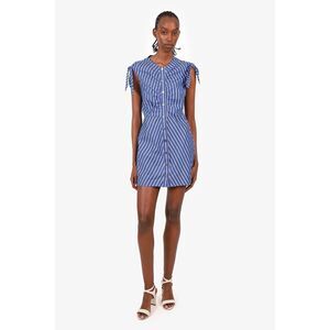 Derek Lam 10 Crosby Blue/White Striped Dutton Down Dress